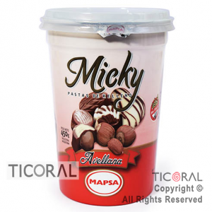 PASTA UNTABLE MICKY AVELLANA NUTELLA X 450GR MAPSA